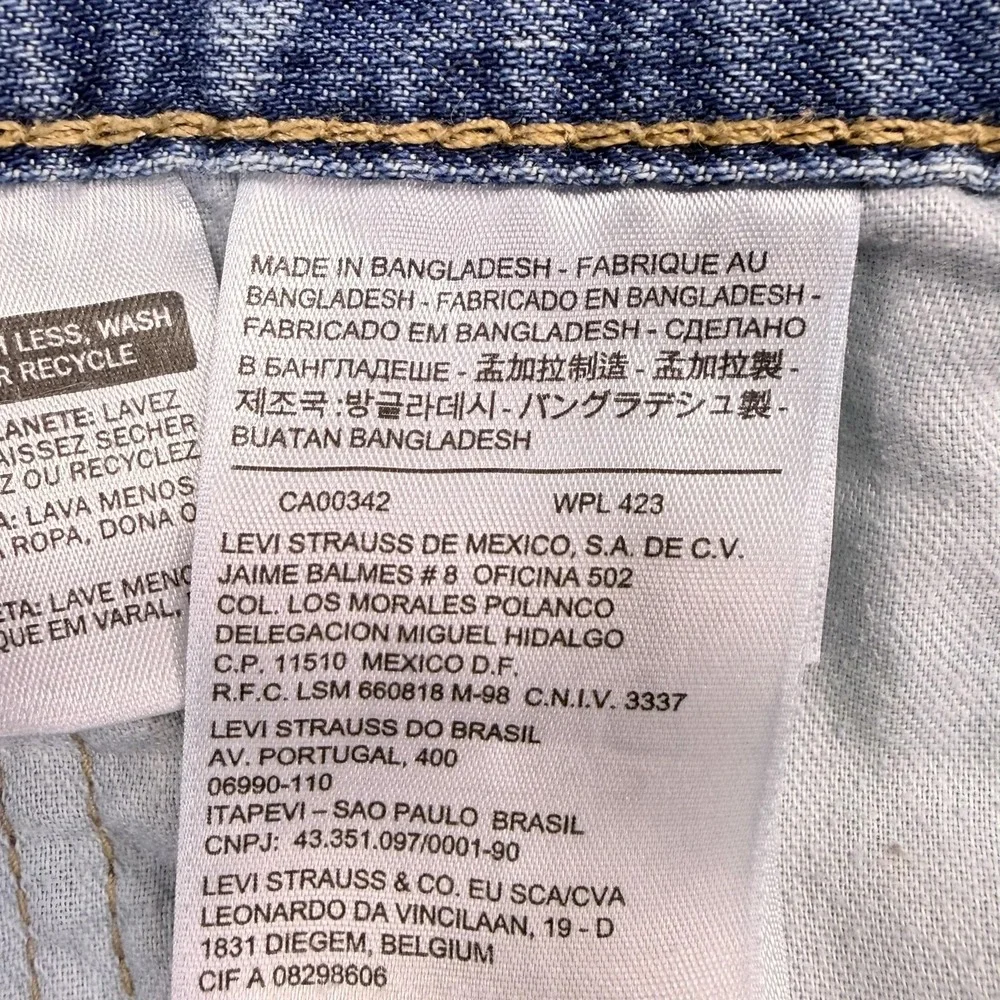 Levis 559 Jeans Mens 40x32 Blue Light Wash Relaxed Straight Denim Casual Pants